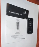 Dr.prepare 16-INCH Tower Fan DCCF10 Black With Remote Control. Fixed Price $1000.00.