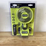 Ryobi Usb Lithium Clamp Fan Kit - Green (FVF51K). Fixed Price $48.00.