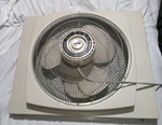 Vtg Dayton Window Fan 4C528B Three Speed Reversible 27-1/2" 37-1/2" Lakewood. Fixed Price $175.00.