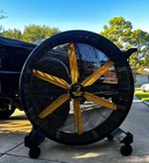 48 Portable Industrial Indoor/ Outdoor Floor Fan Heavy Duty/ Shop. Fixed Price $1650.00.