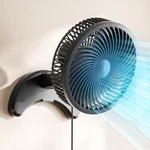 8'' Wall Mount Fan, Quiet Small With Timer, 8IN, Black. Fixed Price $61.15.