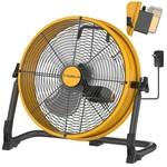 12" Battery Operated Floor Fan Inch, Yellow-compatible With Dewalt. Fixed Price $120.66.