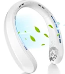 Nhpoi Fan, Portable Around Neck, 5200MAH Battery Operated M, White. Fixed Price $31.18.