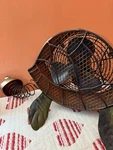 Sea Turtle Figurine Fan Metal Sculpture Electric. Fixed Price $100.00.