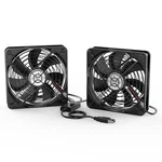 Eluteng Dual Usb Fan With 3 Speeds 5V 120MM,. Fixed Price $24.44.