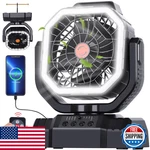 Avv 20000MAH High Speed Portable Camping Rechargeable Fan Remote Control. Fixed Price $48.36.