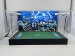 Barry Sanders & Calvin Johnson Lions Custom 2-3 Card Display Case W/ Led Lights. Fixed Price $150.00.