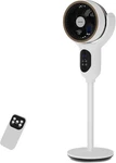 90 Oscillating 100 Ft Air Throw Electric Pedestal Fan For Home & Office White. Fixed Price $60.00.