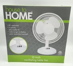 Fan Oscillating Table 12 White 3 Speed Tilt House To Home Cooling. Fixed Price $18.51.
