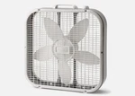Lasko 20" Classic Box Fan With Weather-resistant Motor, 3 Speeds, 22.5" H, White. Fixed Price $21.95.