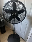Lasko Cyclone Pedestal Fan Black Adjustable Height Oscillation High Velocity. Fixed Price $20.00.