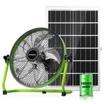 12'' Solar Powered Floor Fan RECHARGEBLE,18000MAH Battery Operated 5-BLAD.... Fixed Price $146.08.