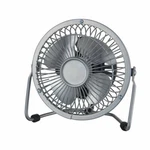 Mainstays 4 Inch Metal Mini 360 Degree Usb Personal Desktop Fan, Silver *new. Fixed Price $14.99.