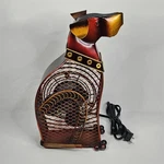 Breeze Electric Dog Fan Decorative Metal Figurine 13. Fixed Price $34.99.