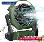 Ausic Portable Misting Fan For Outdoor Cooling, 8-35HRS Battery Powered. Fixed Price $59.98.