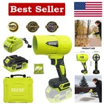 Seese Cordless Leaf Blower Violent Turbo Fan 1500G. Fixed Price $135.38.