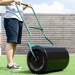 Costway 16" X 20" Lawn Roller Water Or Sand Filled Push Tow Behind Black. Fixed Price $114.99.