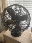 Vintage Casablanca Zephair Oscillating Table Fan 16" Model No 1928C. Fixed Price $280.00.