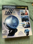 Go Fan Rechargeable Cordless Lithium Ion As Seen Tv 360 Brand New In Box. Fixed Price $13.00.