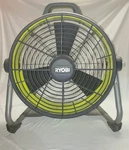 Ryobi 18V Cannon P3340 Hybrid 18" Floor Drum Fan For Parts/repair. Fixed Price $14.99.