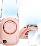 Gaiatop Mini Neck Fan, Rechargeable 3-SPEED Portable Usb Personal Cooling Pink. Fixed Price $21.31.