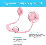Scurry Portable Neck Fan, Color Changing Led, 360 Rotation, Usb Charger, Pink. Fixed Price $13.95.