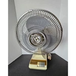 Vintage Windmere NR-12 Three Speed 12" Oscillating Desk Fan Gray Blade Read. Fixed Price $24.95.