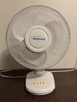 2001 Windmere 12" Oscillating Desk Fan Mesh Grill Model WDF1200 Works!!!!. Fixed Price $54.00.
