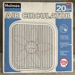 Vintage Holmes Air Circulator Box Fan HABF20 Quiet Operation Made Usa. Fixed Price $80.00.