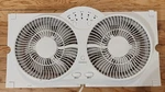 Genesis Twin Window Fan - Adjustable Thermostat, Reversible Airflow Very Good. Fixed Price $30.00.