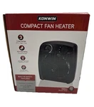 Konwin Compact Electric Heater 1500 120V Fan Adjustable Thermostat. Fixed Price $28.79.