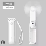 Jisulife Handheld Mini Fan Flashlight Power Bank White 4500MAH. Fixed Price $13.99.