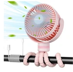 Momcozy Portable Stroller Fan 8000MAH 27H Ultra-long Battery, Detachable Pink. Fixed Price $17.99.