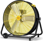 Vagkri 24" Industrial Drum Fan 320W High Velocity 3-SPEED Metal Floor Air Circul. Fixed Price $113.95.