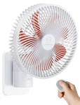 8.5" Quiet Wall Mount Oscillating Fan W/ Remote, Timer, 4-SPEED. Fixed Price $80.57.