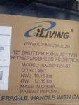 Exhaust Fan Iliving 12" Shutter Mounted Mod ILG8SF12V Free Ship. Fixed Price $74.95.