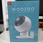 Woozoo Globe Multi-directional 5-SPEED Oscillating Fan With Remote White. Fixed Price $45.00.