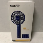 Geek Aire Mini Rechargeable Portable Fan + Power Bank 6 Blade 5 Speed New Blue. Fixed Price $35.00.