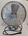 Aloha Breeze Model 46016 12" Oscillating 3 Speed Silver Table Desk Fan **read**. Fixed Price $29.99.