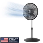 Lasko Cyclone 18" 3-SPEED Oscillating Pedestal Fan Black, S18910. Fixed Price $38.95.