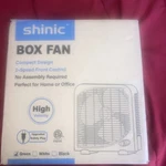 Shinic Box Fan 10 Inch, 2 Speeds, Table Cooling With Strong Airflow, Energy. Fixed Price $45.00.