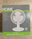 Intertek 6 Inch Desk/clip-on Fan, Adjustable Tilt, 2 Speeds, Electric, White. Fixed Price $19.19.