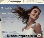 Jisulife Bladeless Neck Fan 2 Pack Model FA14-S Gray 5 Speeds. Fixed Price $21.99.