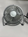 Vintage Pmx HVRA-4D Personal Silver Metal Desk Fan Works 6. Fixed Price $17.99.