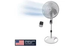 Lasko Stand Fan 16 In Remote Control With 3 Quiet Speed Adjustable Height Tilt. Fixed Price $45.46.
