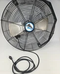 Outdoor/indoor Wall Mount Fan Commercial Circulation 18 Inch 3 Speed Black. Fixed Price $59.98.