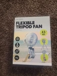 Bytech Flexible Tripod Fan Rechargeable 360 Rotation Clip-on Gray 4.5 Inch. Fixed Price $15.00.