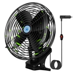 Ultra-quiet Portable Car Fan, 8 Inch Clip-on Cigarette Lighter All Metal.... Fixed Price $51.00.