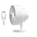 Smart Fan Ultra Quiet 2-IN-1 Air Circulator Remote 5 Speed White Windmill. Fixed Price $124.99.