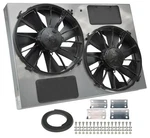 Derale 16927 High Output Dual 12" Electric Rad Fan/steel Shroud Kit. Fixed Price $587.61.